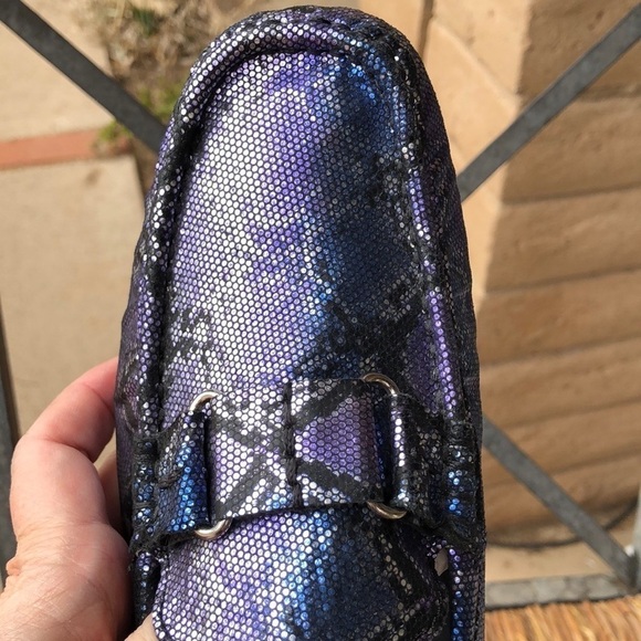 J. Renee Leather Faux Snakeskin Driving Shoe - Picture 11 of 11